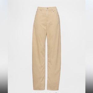 High Rise Corduroy Barrel Pants in CREAM  (sold out in cream)